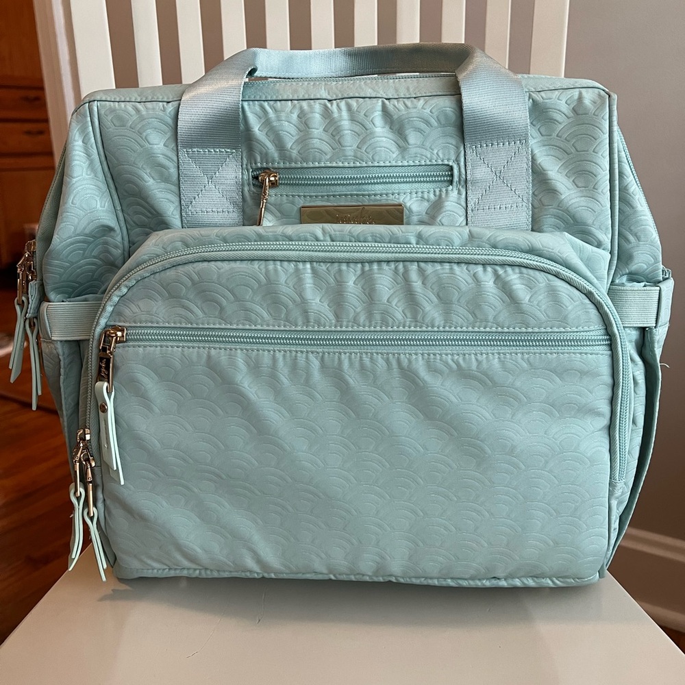 JuJuBe Embossed Stay Salty Seafoam Dr BFF Bag Diaper Bag